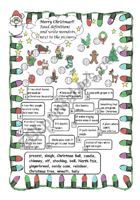 Christmas Riddles Printable - Printable Word Searches