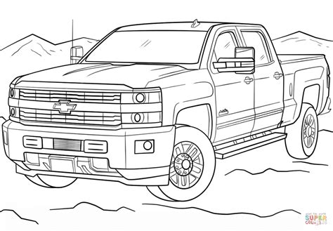 Chevy Silverado Coloring Pages - KaydenceaxKirk