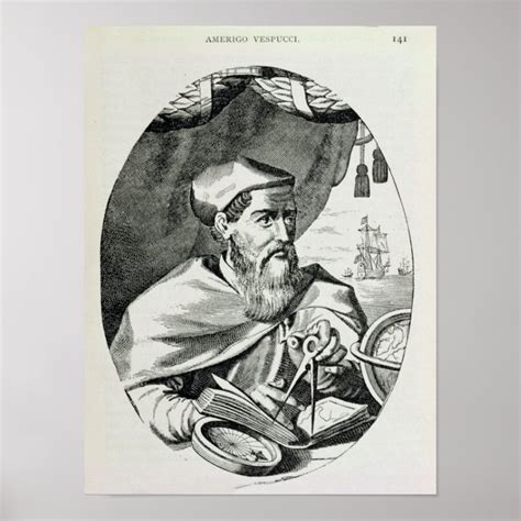 Portrait of Amerigo Vespucci Poster | Zazzle