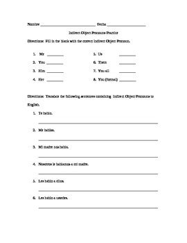 indirect-direct-object-pronouns-worksheet - Happy Hour Spanish ...