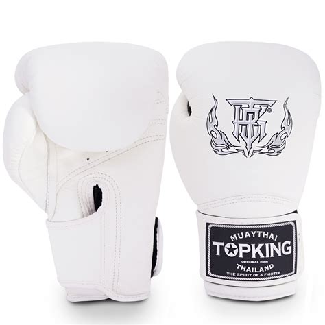 TKB TOP KING BOXING GLOVES SUPER WHITE