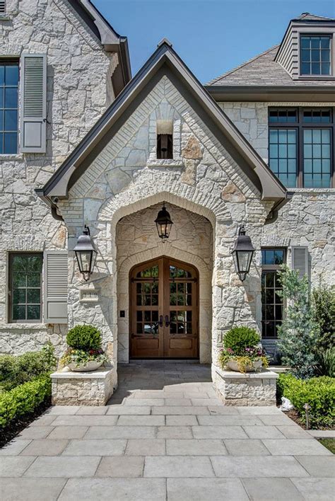 Exterior stone. The exterior stone is a full 4" limestone quarried in ...