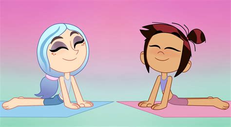 Andrea and Molly in the yoga by Deaf-Machbot on DeviantArt