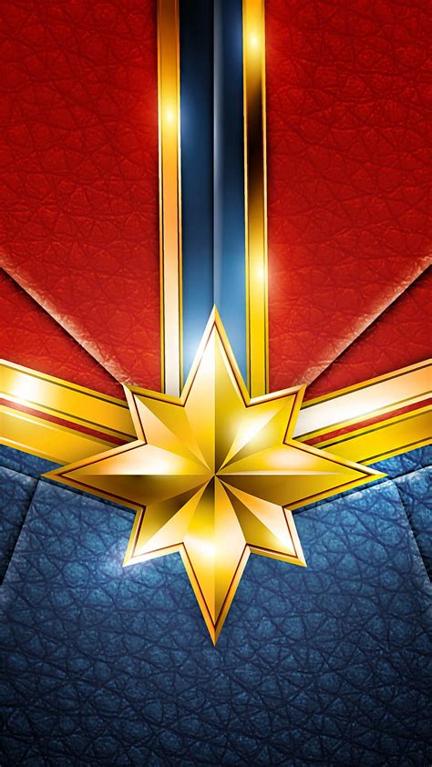 Captain marvel, blue, costume, female, film, hero, logo, red, star, woman, HD phone wallpaper ...