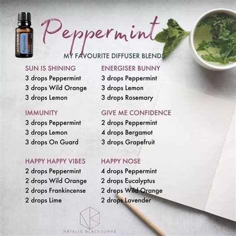 Peppermint blend | Essential oil diffuser recipes, Essential oils work ...