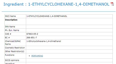 INCI - International Nomenclature Cosmetic Ingredient