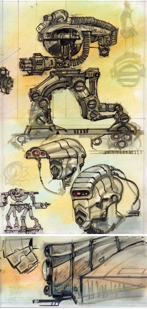 Fallout 3 robots and computers concept art | Fallout concept art, Skyrim concept art, Robot ...