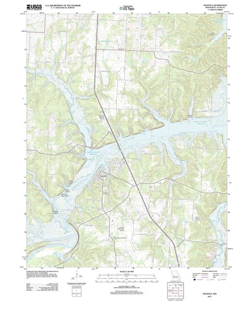 2011 Osceola, MO - Missouri - USGS Topographic Map in 2022 ...