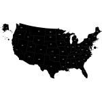 united state map with capitals