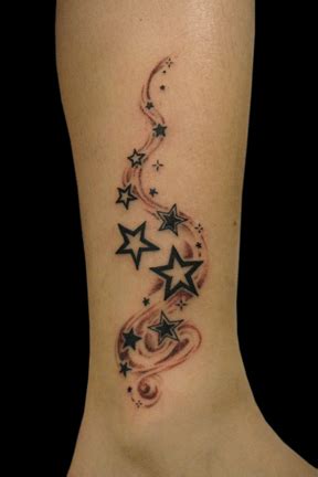 Chronic Ink - Stars on Ankle Tattoo