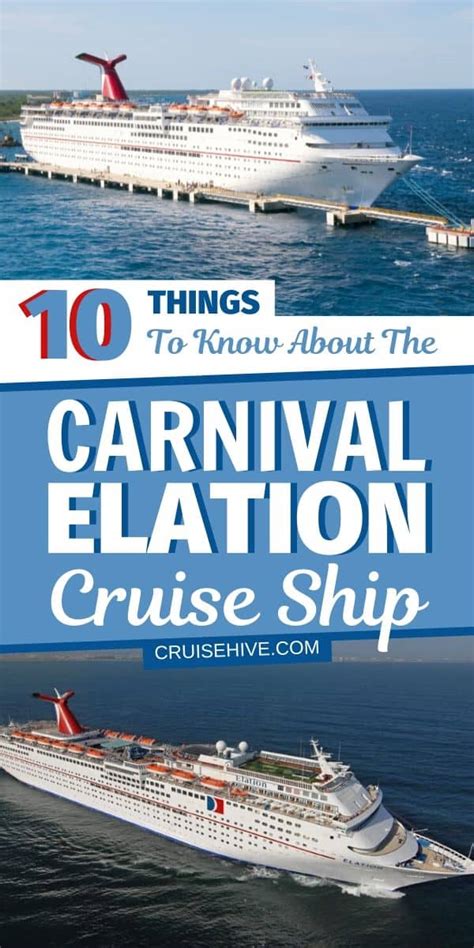 Carnival Elation Cruise Ship: Overview and Venues