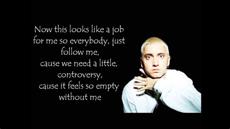 Eminem - Without me (lyrics on screen) - YouTube