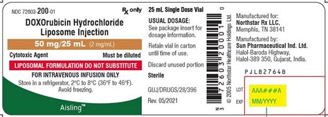 Doxorubicin Liposomal - FDA prescribing information, side effects and uses