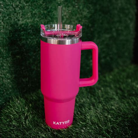 Hot Pink Tumbler With Straw | 40 Ounces | Shop Katydid