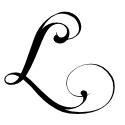 Fancy Calligraphy Alphabet Stencil Letter L | Fancy Calligraphy Alphabet Stencils | Pinterest ...