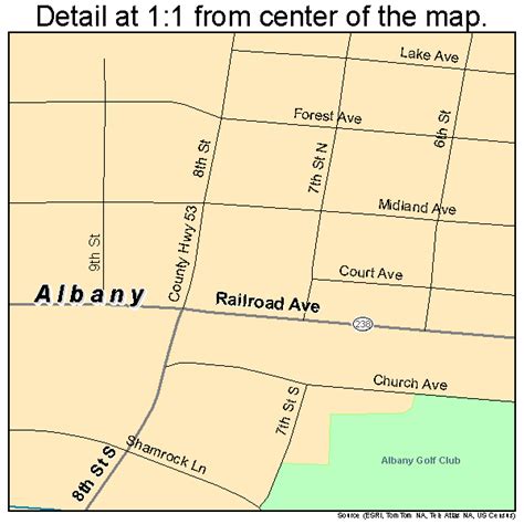 Albany Minnesota Street Map 2700622