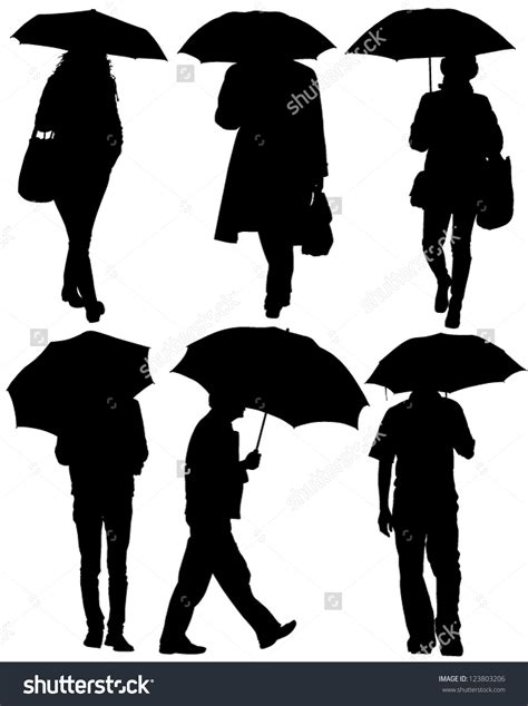 person holding umbrella silhouette clipart - Clipground