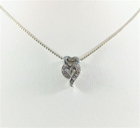 Two Hearts As One Diamond Necklace Double Heart Diamond | Etsy | Heart pendant diamond, Vintage ...