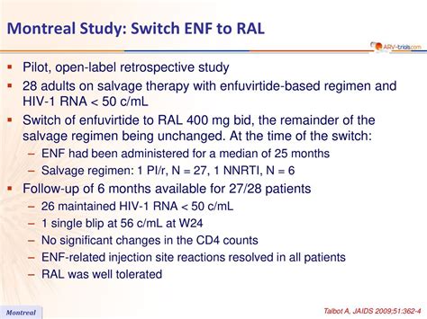 Switch to RAL-containing regimen - ppt download