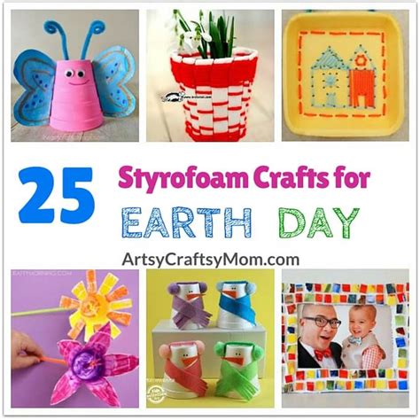 25 Recycled Styrofoam Crafts for Earth Day