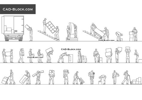 Loader Man CAD blocks