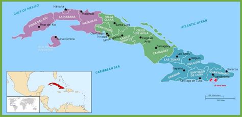 Cuba political map - Ontheworldmap.com