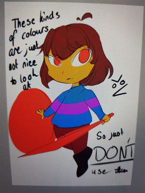 LV Frisk | Colour Tips/Tutorial! | Undertale Amino