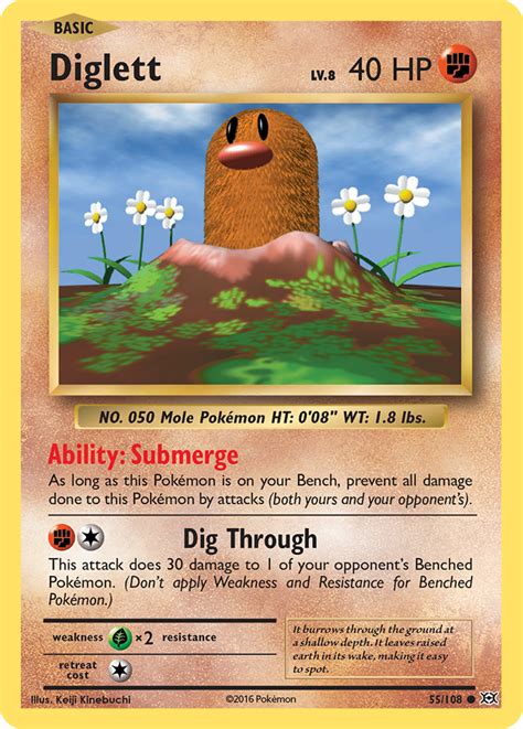 Diglett 55 (Evolutions 2016) Pokemon Card