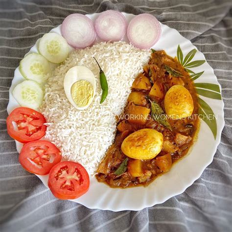 Egg Curry with Rice | Working Women's Kitchen