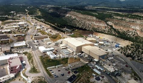 This undated file aerial view shows the Los Alamos National laboratory in Los Alamos, N.M., on ...