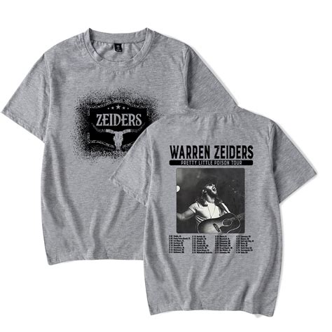 Warren Zeiders Merch 2024 Pretty Little Poison Tour T-shirt Short ...