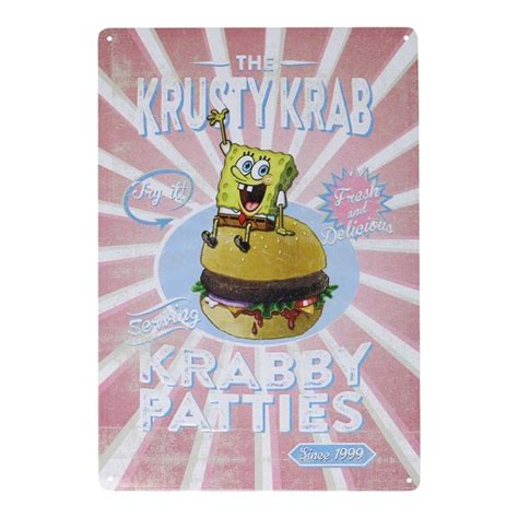 Buy Your Krusty Krab Tin Sign (Free Shipping) - Merchoid