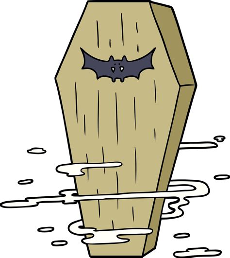 Cartoon vampire coffin 14006935 Vector Art at Vecteezy