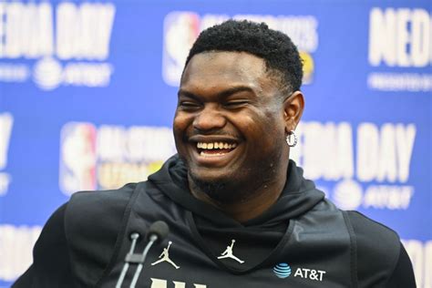 Photos: Zion Williamson at 2023 NBA All-Star Media Day and practice ...