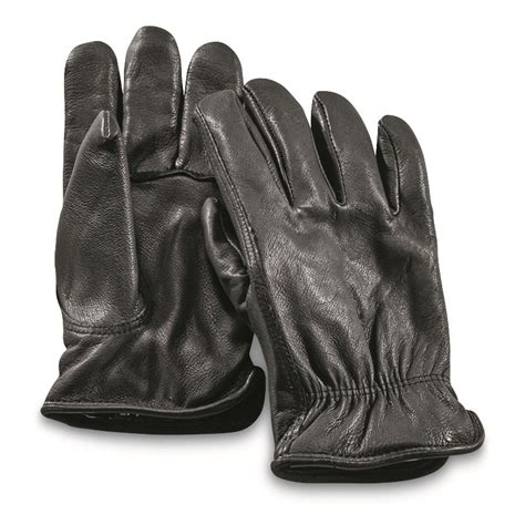 Guide Gear Men's Insulated Leather Gloves - 67743, Gloves & Mittens at ...