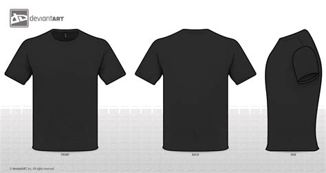 T Shirt Mockup Black Png