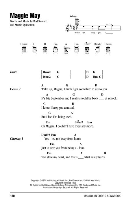 Maggie May by Rod Stewart - Mandolin Chords/Lyrics - Guitar Instructor