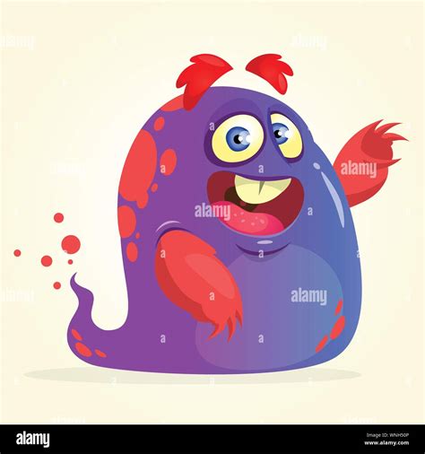 Happy cartoon monster Stock Vector Image & Art - Alamy