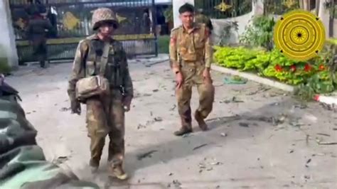 Myanmar rebels claim video shows military soldiers surrendering (2023 ...