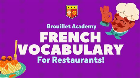 French Vocabulary for Restaurants - BA Tutoring