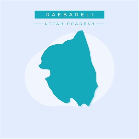 Premium Vector | Vector map of raebareli illustration