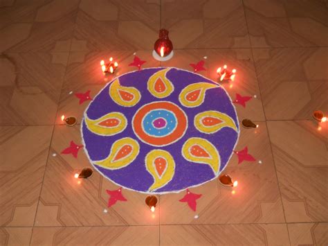 Diwali Rangoli Patterns For Kids