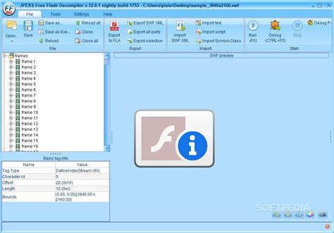 JPEXS Free Flash Decompiler 22.0.1 / 22.0.1 Nightly 3018 - Download ...