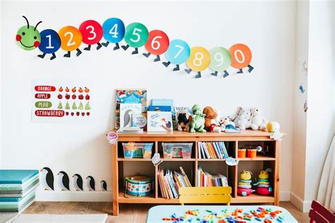 Premium Photo | Classroom of kindergarten interior design