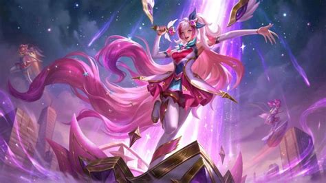 star guardian seraphine splash art new china pink chroma, 2024 | Anime kilit ekranı, Anime