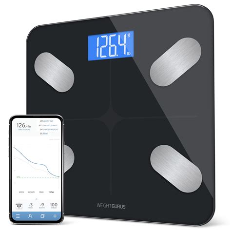 Bluetooth Digital Body Fat Scale from GreaterGoods, Body Composition Monitor and Smart Bathroom ...