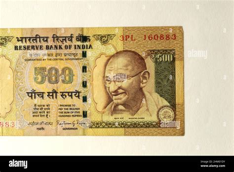 May 02 2021 Face of Mahatma Gandhi on five hundred rupees old banknotes In 2016, the 500 rupees ...