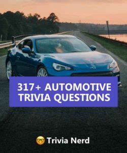 21+ Automotive Trivia Questions and Answers - Trivia.fyi