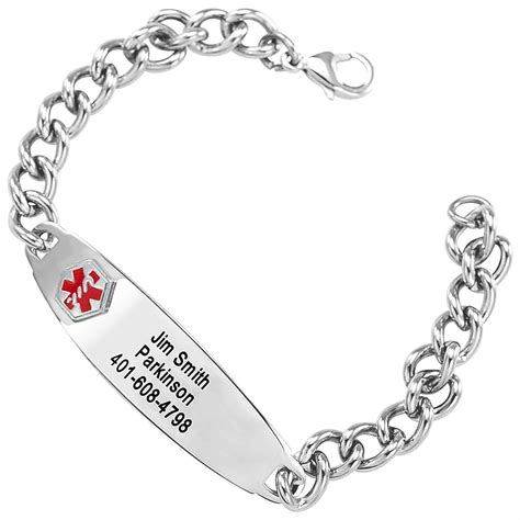 Hampden Stainless Steel Medical Alert Bracelet - 218896, Independent Living at Sportsman's Guide