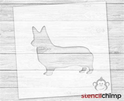 Corgi Stencil Dog Stencil for Wood Sign Mylar Stencil - Etsy